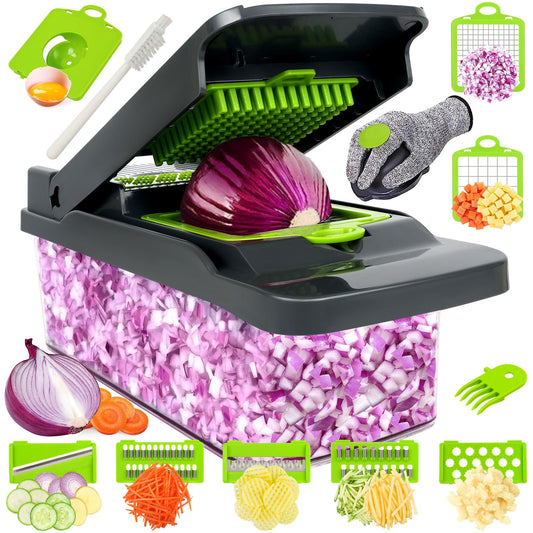 CORTADOR DE VEGETALES 14 PIEZAS  (CAJA X 24)